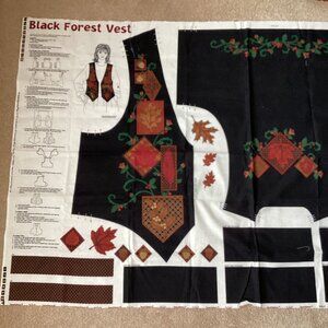 Black Forest Vest By Dream spinners For Cranston Fabrics Fabric Panel Sewing